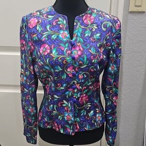 Adrianna Papell silk blouse 6